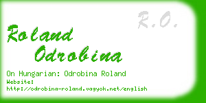 roland odrobina business card